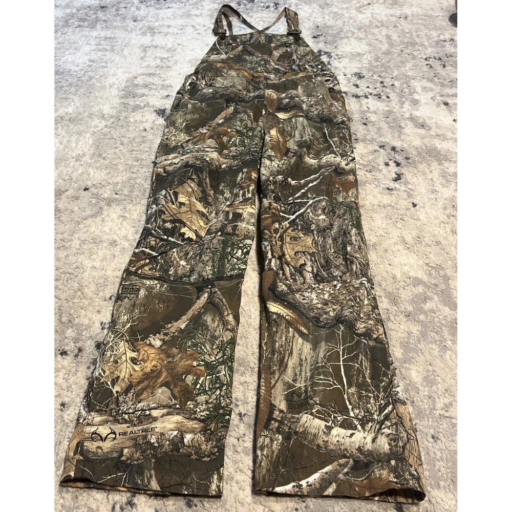 Big Boys Youths Sz XL (31" Inseam) Camo Overalls Pants Realtree Edge